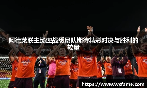 阿德莱联主场迎战悉尼队期待精彩对决与胜利的较量