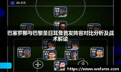 巴塞罗那与巴黎圣日耳曼首发阵容对比分析及战术解读